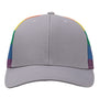 Kati Hats Mens Printed Mesh Snapback Trucker Hat - Grey/Rainbow
