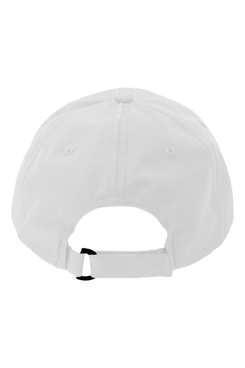 Valucap Hats SM140 Mens Performance Microfiber Adjustable Hat White Flat Back