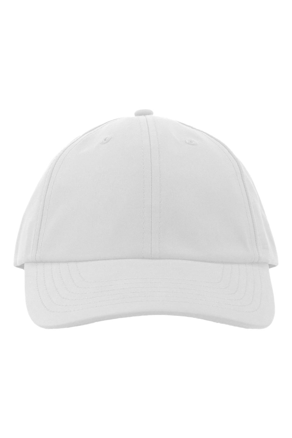 Valucap Hats SM140 Mens Performance Microfiber Adjustable Hat White Flat Front