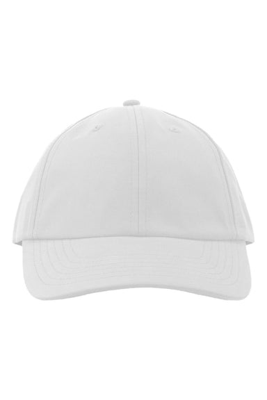 Valucap Hats SM140 Mens Performance Microfiber Adjustable Hat White Flat Front