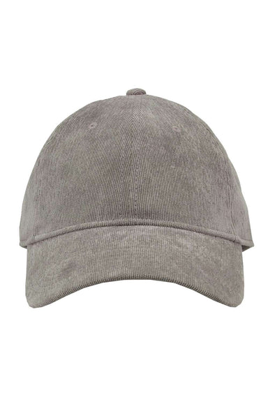 The Game GB568 Mens Relaxed Corduroy Hat Grey Flat Front
