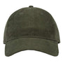 The Game Mens Relaxed Corduroy Adjustable Hat - Light Olive Green - NEW