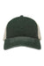 The Game Hats GB460 Mens Pigment Dyed Adjustable Trucker Hat Bottle Green/Stone Flat Front