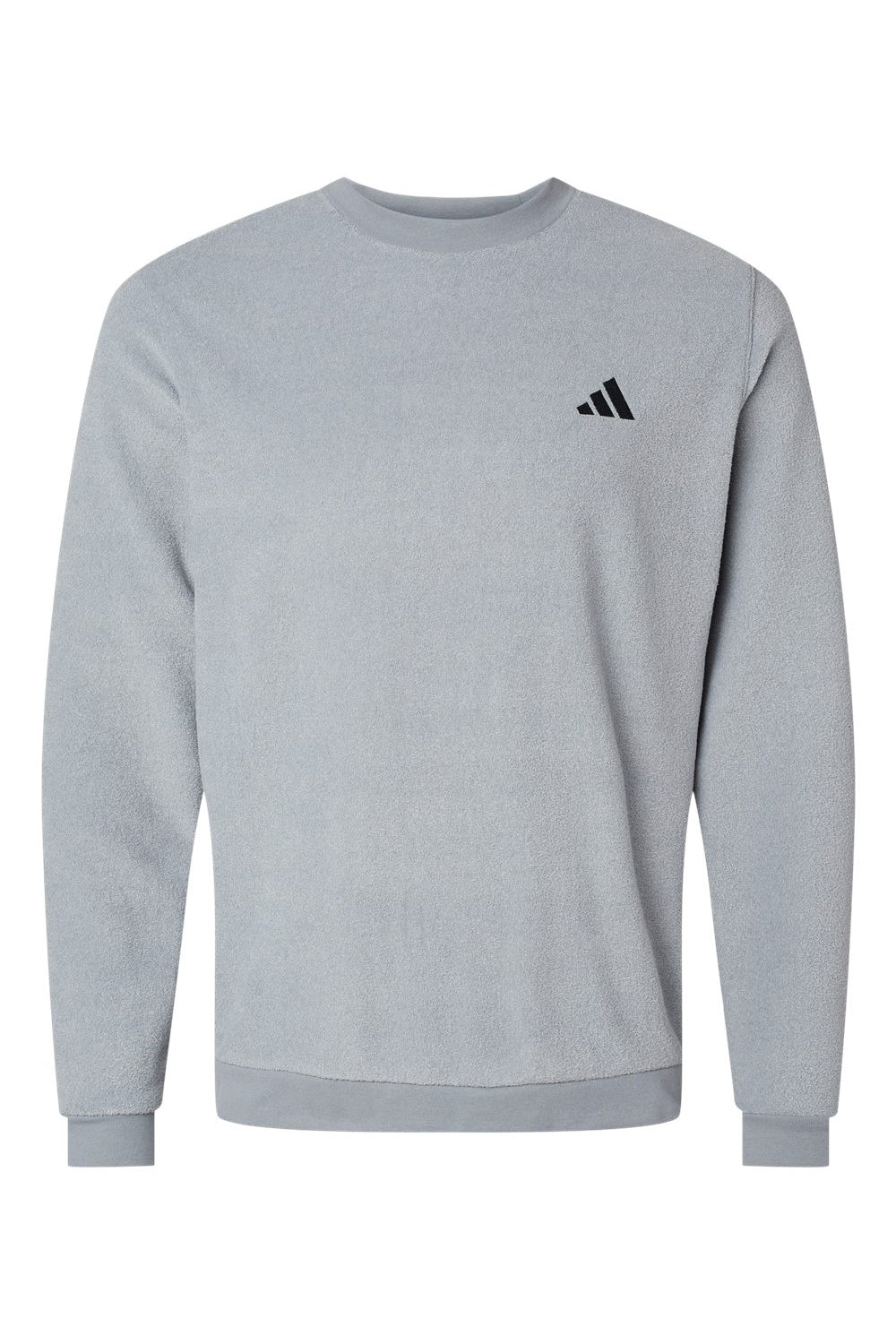 Adidas A586 Mens Crewneck Sweatshirt Grey Flat Front