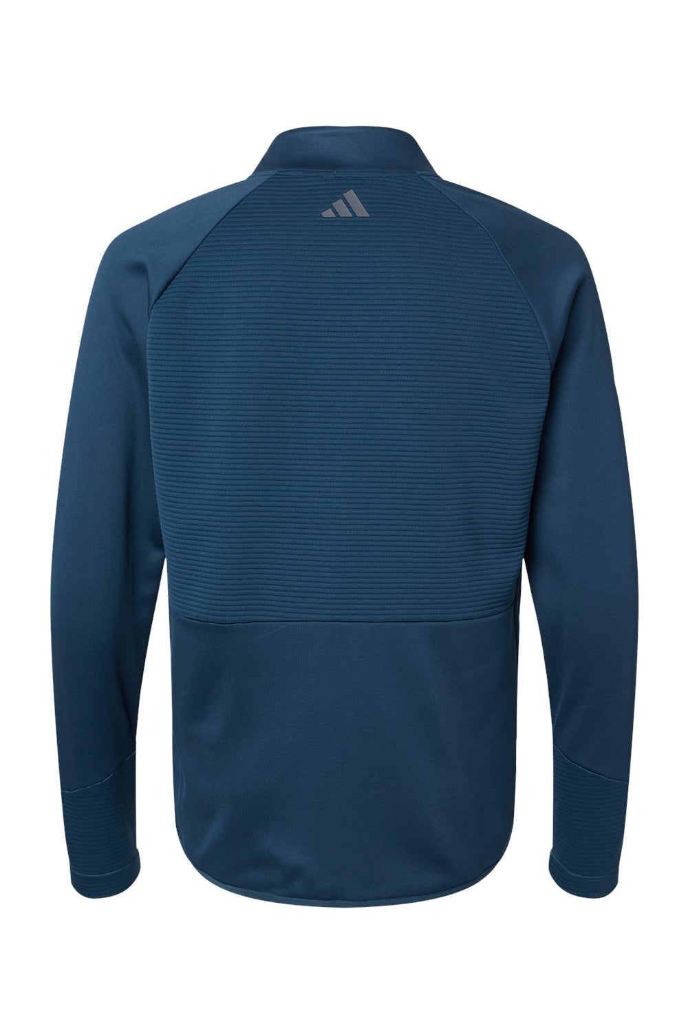 Adidas A587 Mens 1/4 Zip Sweatshirt Crew Navy Blue Flat Back