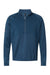 Adidas A587 Mens 1/4 Zip Pullover Crew Navy Blue Flat Front
