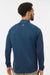 Adidas A587 Mens 1/4 Zip Sweatshirt Crew Navy Blue Model Back