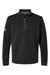 Adidas A588 Mens Spacer 1/4 Zip Pullover Black Flat Front