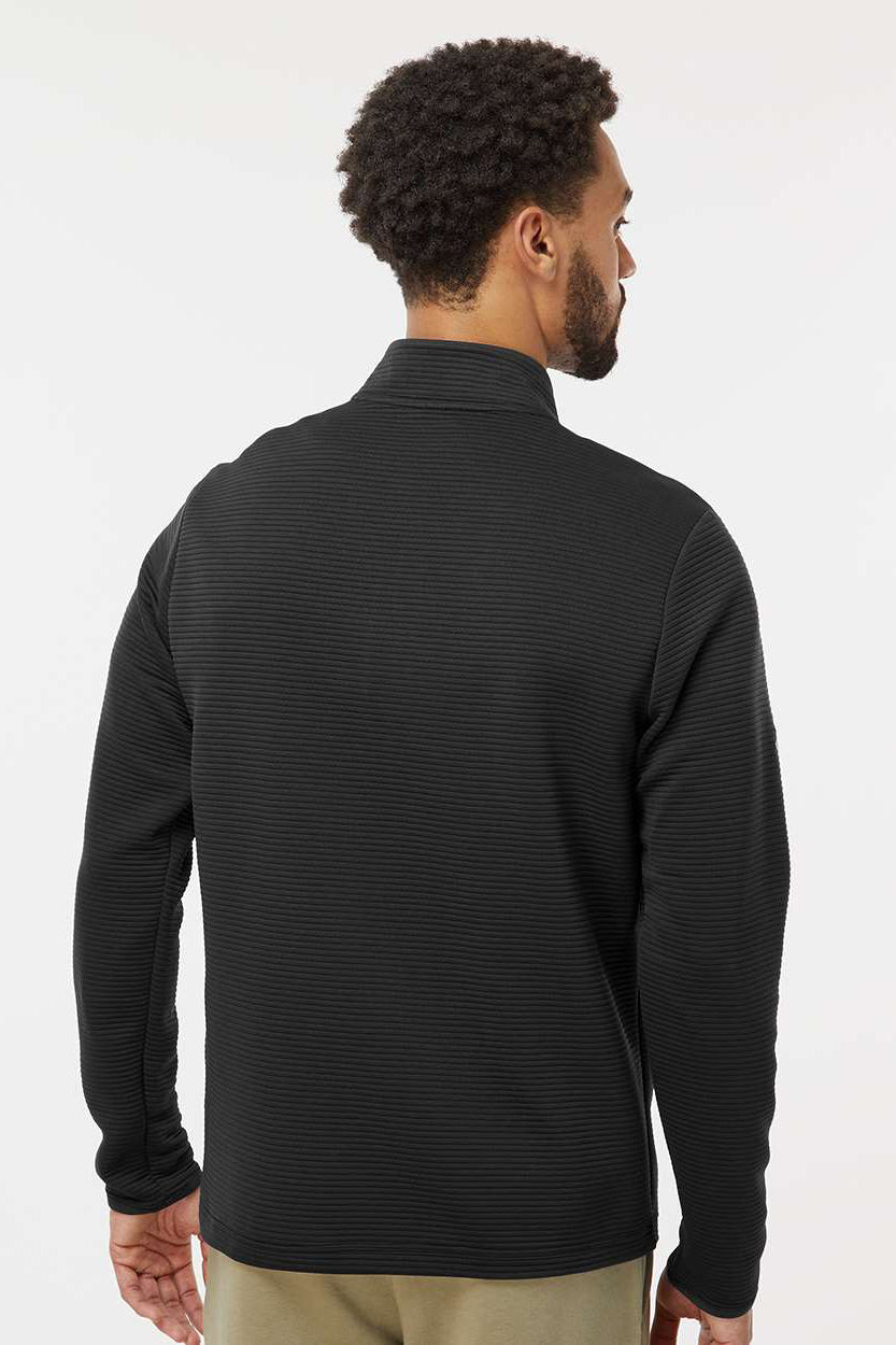 Adidas A588 Mens Spacer 1/4 Zip Sweatshirt Black Model Back