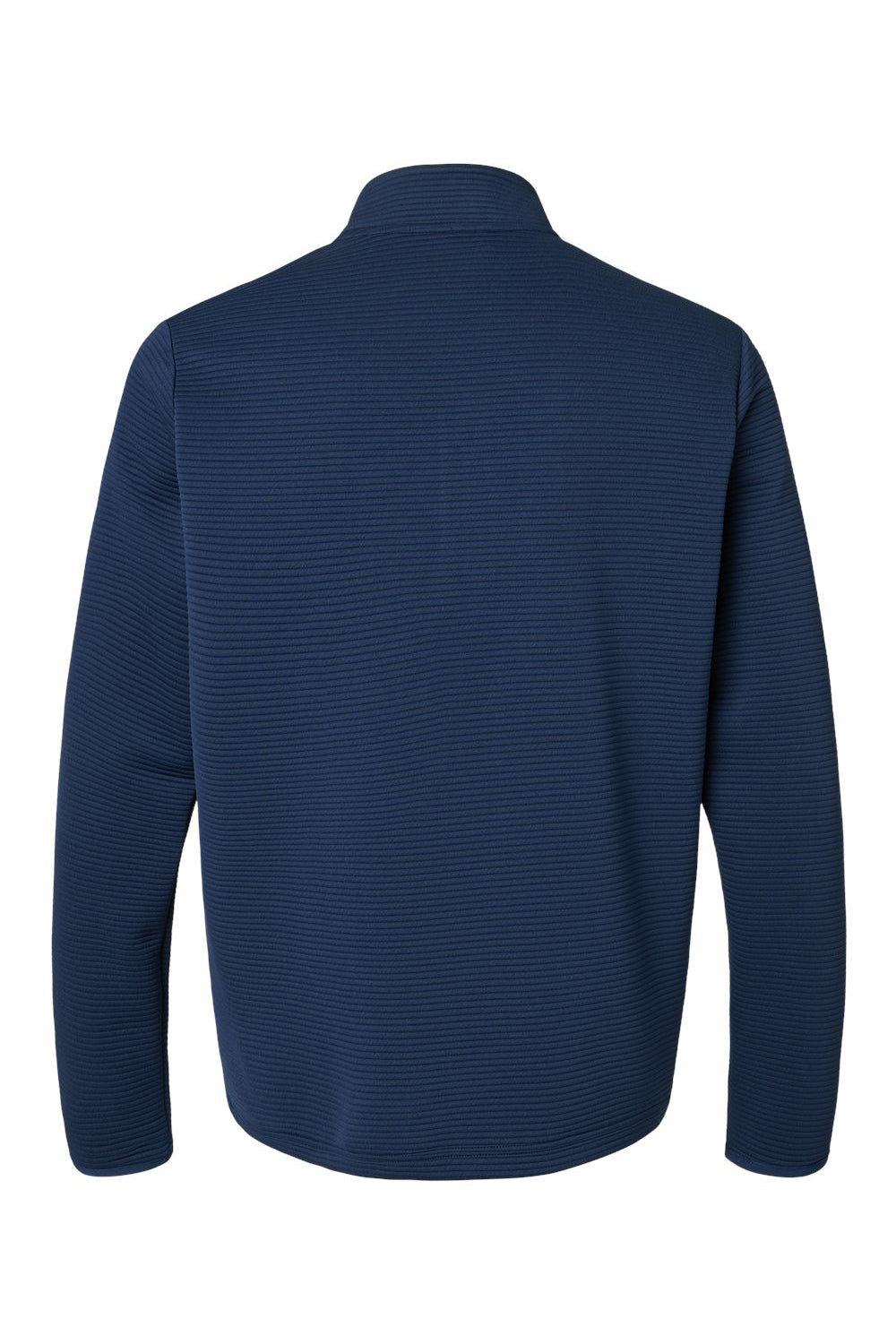 Adidas A588 Mens Spacer 1/4 Zip Sweatshirt Collegiate Navy Blue Flat Back