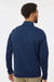 Adidas A588 Mens Spacer 1/4 Zip Sweatshirt Collegiate Navy Blue Model Back
