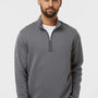 Adidas Mens Spacer 1/4 Zip Sweatshirt - Grey - NEW