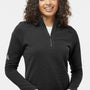 Adidas Womens Spacer 1/4 Zip Sweatshirt - Black - NEW