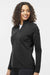 Adidas A589 Womens Spacer 1/4 Zip Sweatshirt Black Model Side