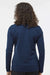 Adidas A589 Womens Spacer 1/4 Zip Pullover Collegiate Navy Blue Model Back