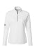 Adidas A589 Womens Spacer 1/4 Zip Pullover Core White Flat Front