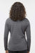 Adidas A589 Womens Spacer 1/4 Zip Sweatshirt Grey Model Back