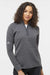 Adidas A589 Womens Spacer 1/4 Zip Sweatshirt Grey Model Front