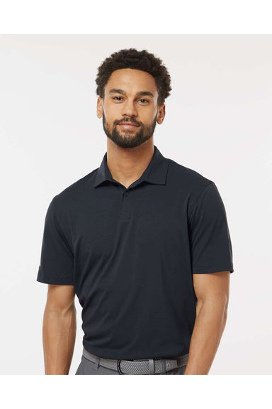 Adidas A590 Mens Short Sleeve Polo Shirt Black Model Front