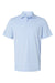 Adidas A590 Mens Short Sleeve Polo Shirt Blue Dawn Melange Flat Front