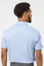 Adidas A590 Mens Short Sleeve Polo Shirt Blue Dawn Melange Model Back