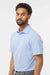Adidas A590 Mens Short Sleeve Polo Shirt Blue Dawn Melange Model Side