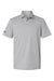 Adidas A590 Mens Short Sleeve Polo Shirt Grey Melange Flat Front