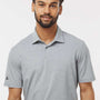 Adidas Mens Short Sleeve Polo Shirt - Grey Melange - NEW
