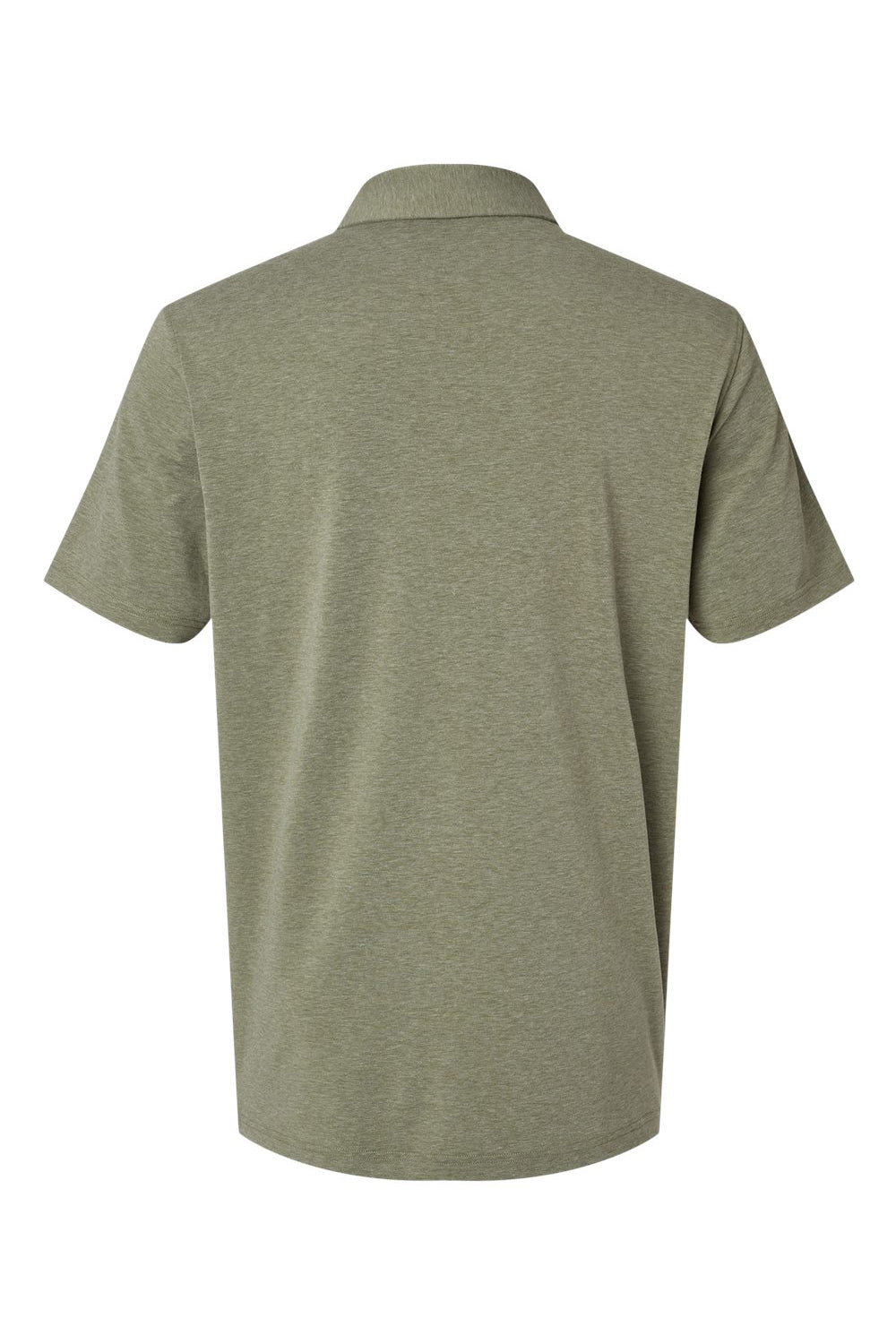 Adidas A590 Mens Short Sleeve Polo Shirt Olive Strata Melange Flat Back