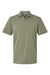 Adidas A590 Mens Short Sleeve Polo Shirt Olive Strata Melange Flat Front