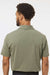 Adidas A590 Mens Short Sleeve Polo Shirt Olive Strata Melange Model Back