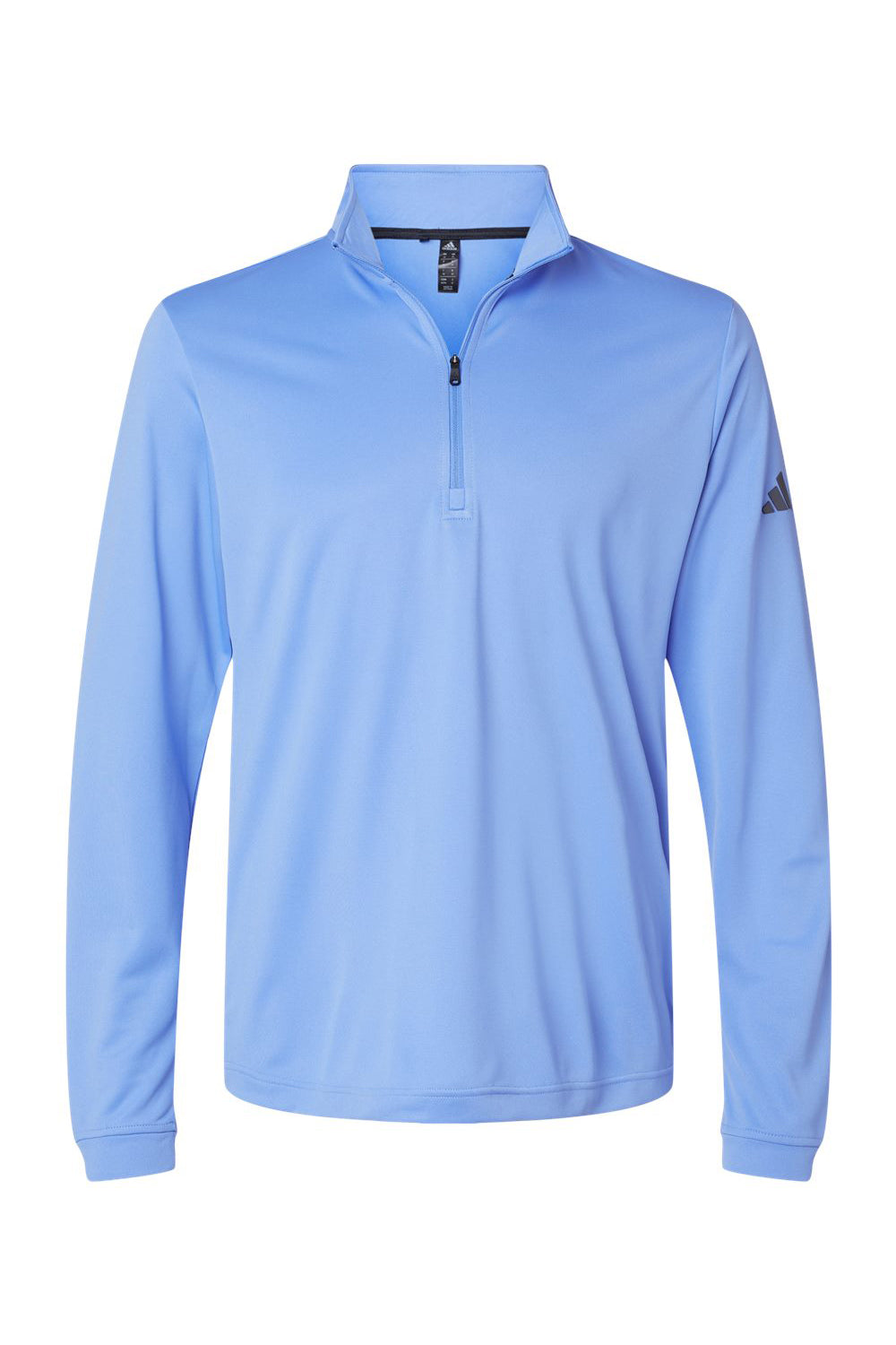 Adidas A401 Mens 1/4 Zip Pullover Blue Fusion Flat Front