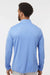 Adidas A401 Mens UPF 50+ 1/4 Zip Sweatshirt Blue Fusion Model Back