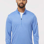Adidas Mens UPF 50+ 1/4 Zip Sweatshirt - Blue Fusion - NEW