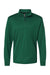 Adidas A401 Mens 1/4 Zip Pullover Collegiate Green Flat Front