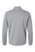 Adidas A401 Mens 1/4 Zip Pullover Grey Melange Flat Back