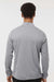 Adidas A401 Mens 1/4 Zip Pullover Grey Melange Model Back