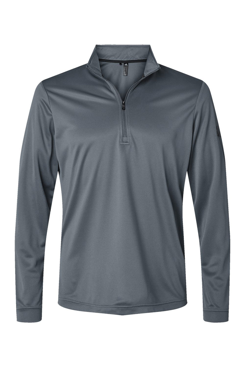Adidas A401 Mens UPF 50+ 1/4 Zip Sweatshirt Onix Flat Front