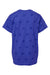 Code Five 2229 Youth Star Print Short Sleeve Crewneck T-Shirt Royal Blue Flat Back