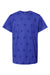 Code Five 2229 Youth Star Print Short Sleeve Crewneck T-Shirt Royal Blue Flat Front