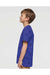 Code Five 2229 Youth Star Print Short Sleeve Crewneck T-Shirt Royal Blue Model Side