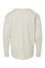 LAT 6201 Youth Fine Jersey Long Sleeve Crewneck T-Shirt Heather Natural Flat Back