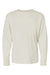 LAT 6201 Youth Fine Jersey Long Sleeve Crewneck T-Shirt Heather Natural Flat Front