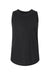 LAT 2692 Youth Girls Relaxed Fine Jersey Tank Taop Black Flat Front