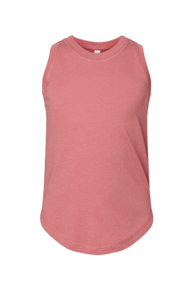 LAT 2692 Youth Girls Relaxed Fine Jersey Tank Taop Mauvelous Pink Flat Front
