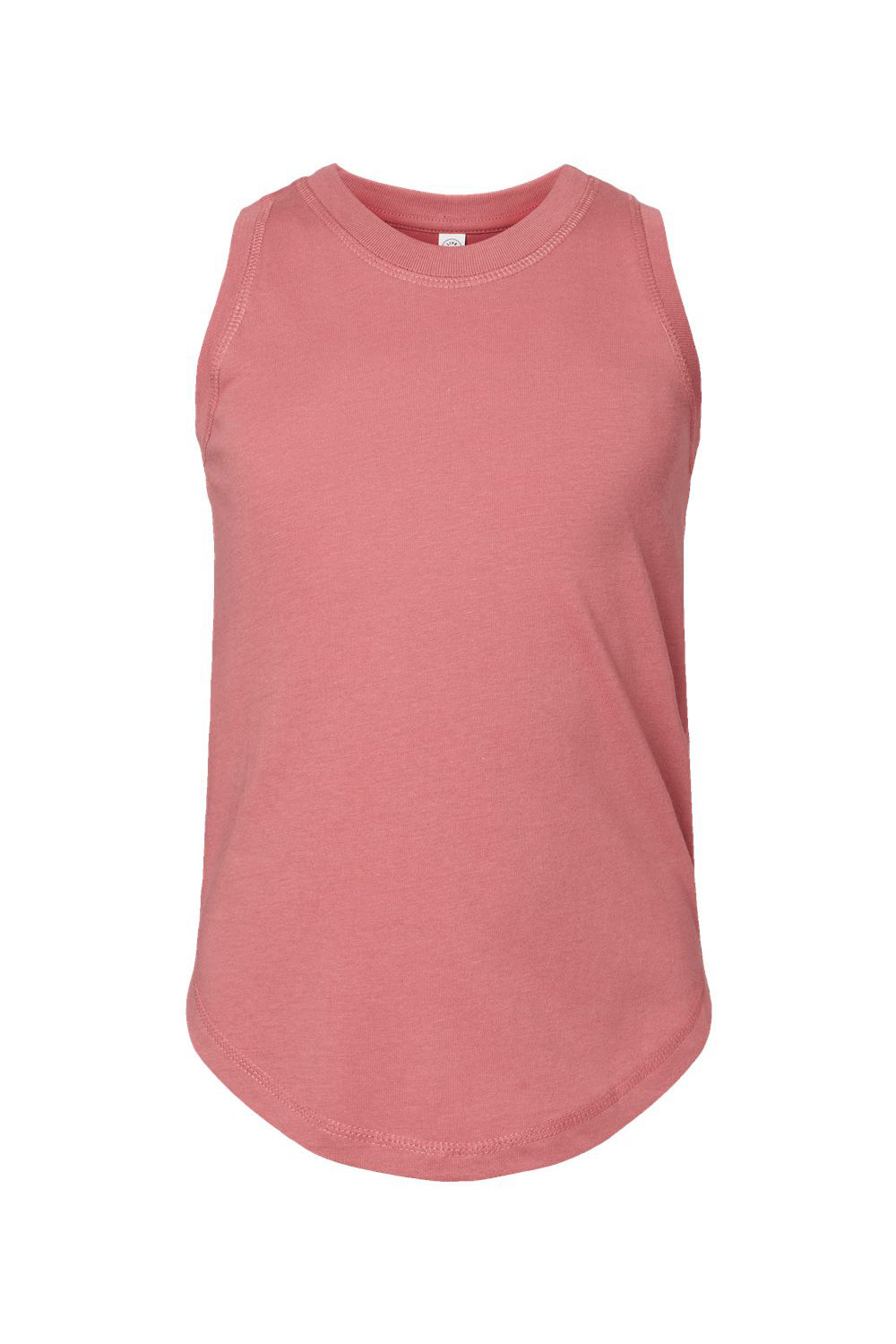 LAT 2692 Youth Girls Relaxed Fine Jersey Tank Top Mauvelous Pink Flat Front
