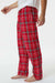 Boxercraft BM6624 Mens Harley Flannel Pants w/ Pockets Red/White Model Side