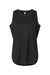LAT 3592 Womens Relaxed Fine Jersey Tank Top Black Flat Front