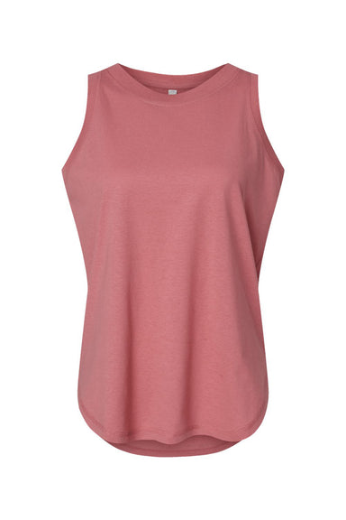 LAT 3592 Womens Relaxed Fine Jersey Tank Top Mauvelous Pink Flat Front