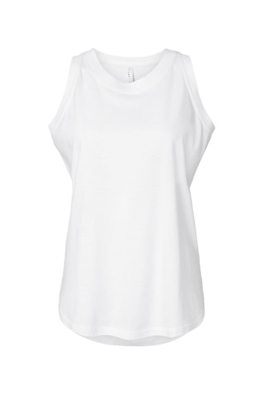 LAT 3592 Womens Relaxed Fine Jersey Tank Top White Flat Front